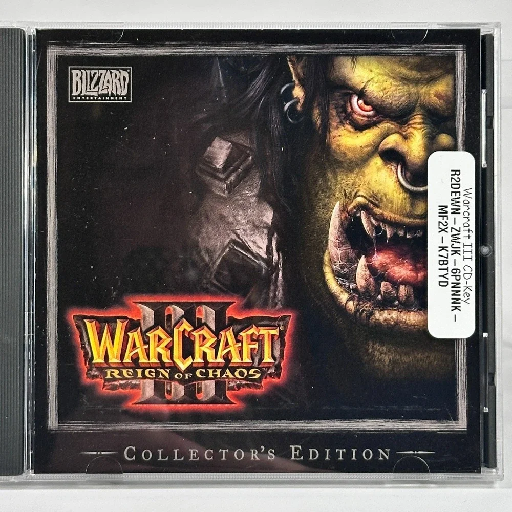 WARCRAFT III 3 Reign of Chaos Game Collector's Edition Blizzard COMPLETE Box Set